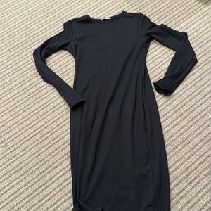 Zara simple black dress